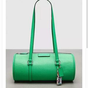 Coachtopia Green Barrel Shoulder Bag